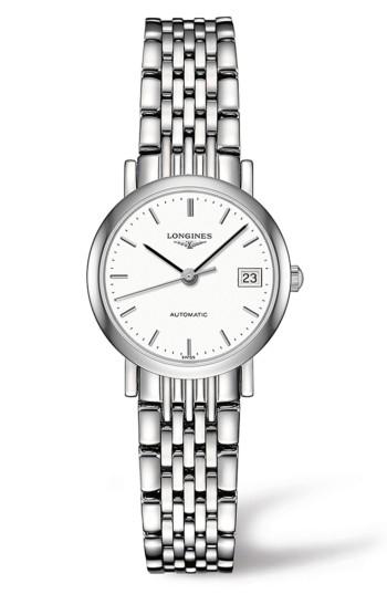 Women's Longines Elegant Automatic Bracelet Watch, 25.5mm