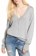 Women's Treasure & Bond Slouchy Sweater, Size - Grey
