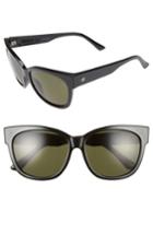 Women's Electric Danger Cat 58mm Sunglasses - Gloss Black/ Polarized Grey