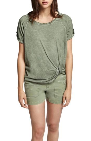 Women's Sanctuary Adrienne Side Twist Cotton Blend Top - Green