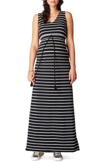 Women's Noppies Mila Maternity Maxi Dress, Size - Black