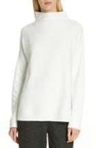 Petite Women's Eileen Fisher Organic Cotton Blend Sweater, Size P - White