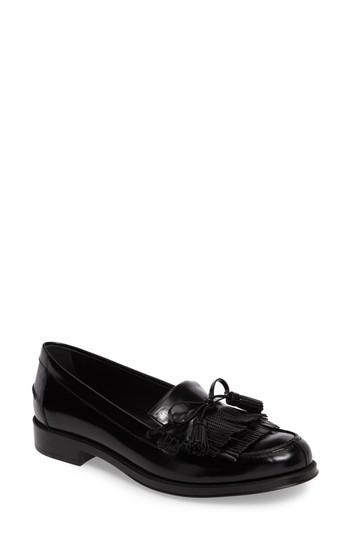 Women's Tod's Fringe Moccasin .5us / 36.5eu - Black
