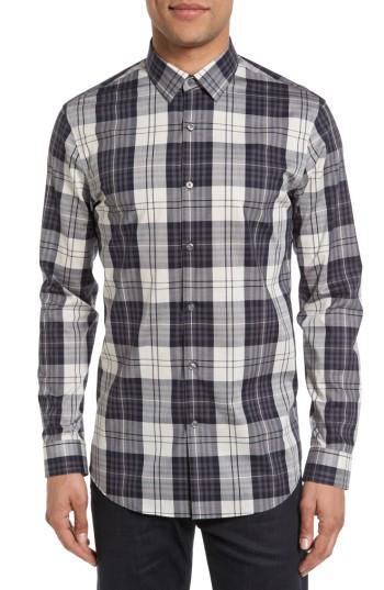 Men's Calibrate Non-iron Plaid Sport Shirt