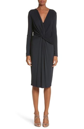 Women's Max Mara Petalo Twisted Dress - Blue
