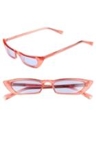 Women's Kendall + Kylie Vivian 51mm Extreme Cat Eye Sunglasses - Crystal Pink