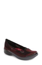 Women's Bzees Nurture Bungee Strap Slip-on M - Red