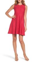 Women's Eliza J Texture Knit Fit & Flare Dress - Pink