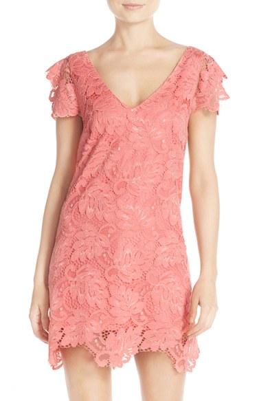 Women's Bb Dakota 'jacqueline' Lace Shift Dress