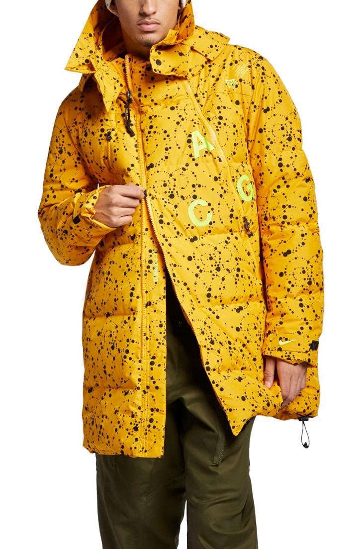 Men's Nike Nikelab Acg Down Fill Men's Parka - Yellow