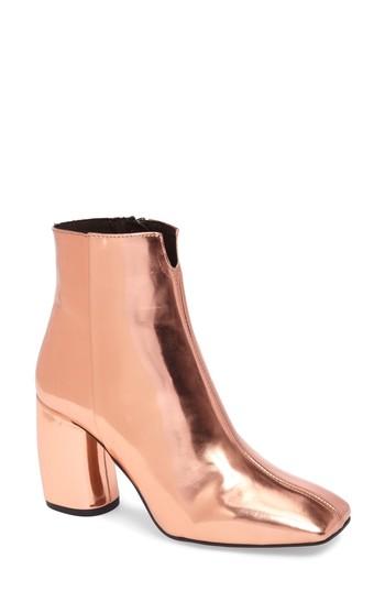 Women's Topshop Hobbs Banana Heel Bootie .5us / 38eu - Metallic