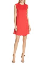Women's Ted Baker London Jasmint Scallop Overlay Dress - Red