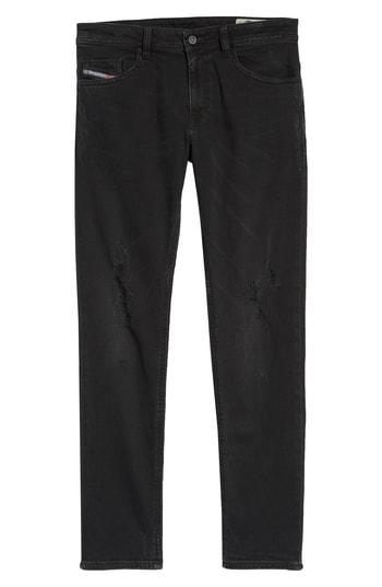 Men's Diesel Thommer Skinny Fit Jeans - Black