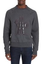 Men's Moncler Logo Sweatshirt, Size - Grey