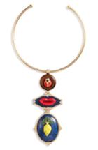 Women's Tory Burch Crazy Charms Statement Collar Necklace