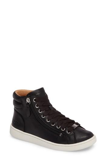Women's Ugg Olive High Top Sneaker .5 M - Black