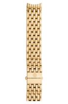 Women's Michele Serein 16mm Gold Plated Bracelet Watchband