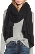 Women's Free People Kennedy Waffle Knit Scarf, Size - Black