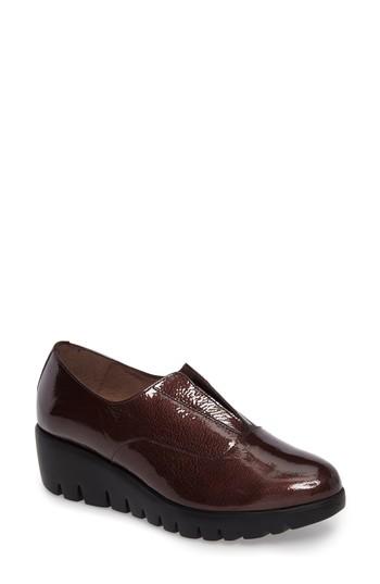 Women's Wonders Platform Derby .5us / 38eu - Burgundy