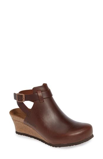 Women's Birkenstock Esra Wedge Clog -7.5us / 38eu B - Brown