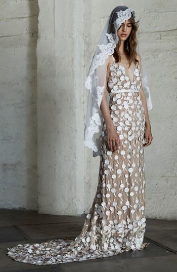 Women's For Love & Lemons Marguerite Floral Petal Gown