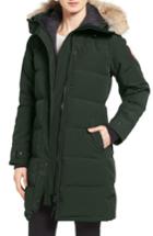 Women's Canada Goose Shelburne Genuine Coyote Fur Trim Down Parka, Size - Green