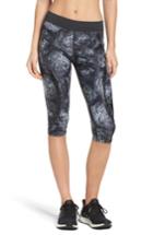 Women's Adidas By Stella Mccartney Print 3/4 Climalite Tights - Black