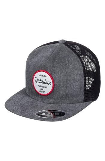 Men's Quiksilver Sloucher Trucker Hat - Black