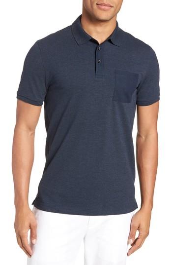 Men's Boss Penrose Polo Shirt - Blue