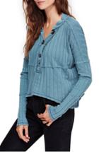 Women's Free People In The Mix Knit Top - Blue
