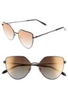 Women's Spektre Off Shore 1 54mm Retro Sunglasses - Matte Black/ Gradient Gold