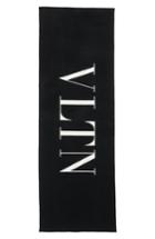 Women's Valentino Vltn Wool Blend Stole, Size - Black