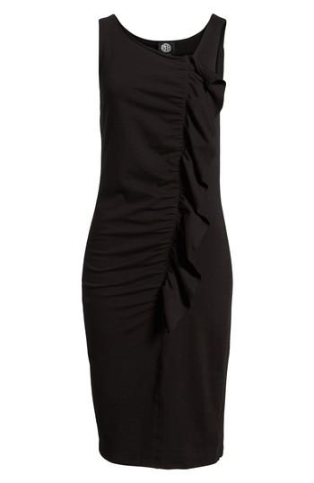 Women's Bobeau French Terry Ruffle Front Dress