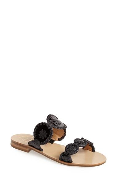 Women's Jack Rogers 'lauren' Sandal .5 M - Black