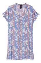 Women's Bobeau Print Shirtdress - Blue