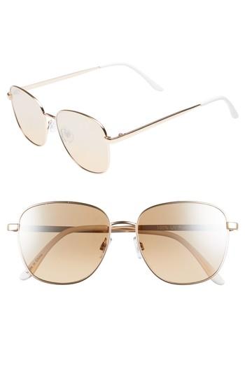 Women's Bp. 53mm Square Sunglasses - Gold/ White