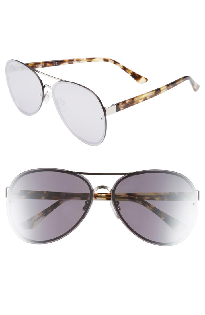 Women's Chelsea28 Straight Flush 64mm Aviator Sunglasses -