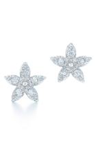 Women's Kwiat Sunburst Flower Diamond Stud Earrings