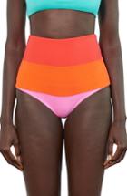 Women's Mara Hoffman Lydia High-waist Bikini Bottoms - Orange