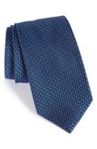 Men's Nordstrom Men's Shop Park Ave Solid Silk Tie, Size X-long - Blue