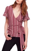 Women's Free People Wrapped Around My Finger Wrap Top - Red