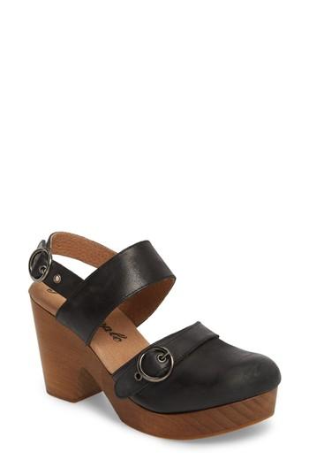 Women's Free People Park Circle Clog Sandal Us / 36eu - Black