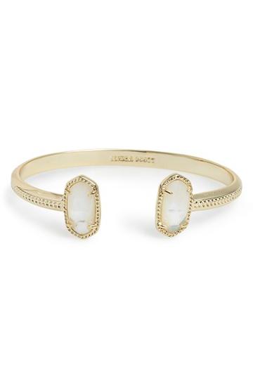 Women's Kendra Scott 'elton' Station Cuff Bracelet - Ivory/ Mother Of Pearl