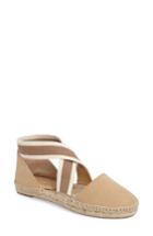 Women's Splendid Jamie Strappy Espadrille Flat M - Beige