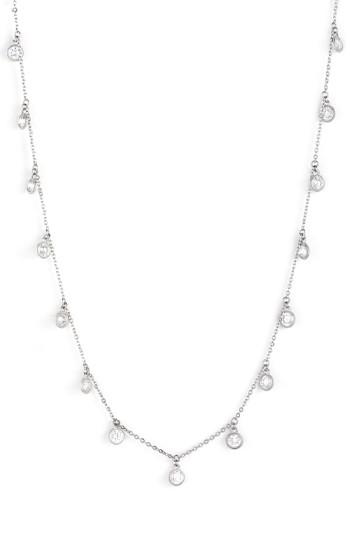 Women's Nadri Crystal Station Long Strand Necklace