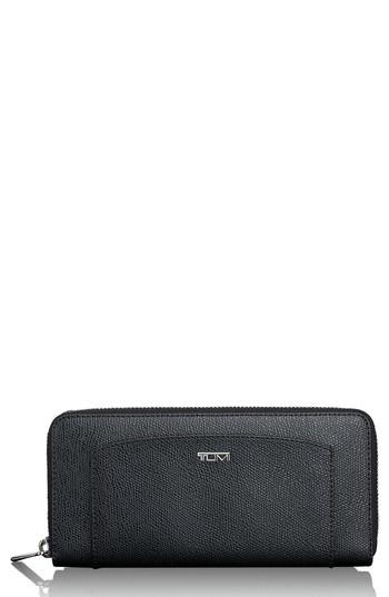 Women's Tumi Zip Around Continental Wallet - Black