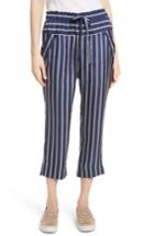 Women's Joie Addiena Stripe Silk Pants - Blue