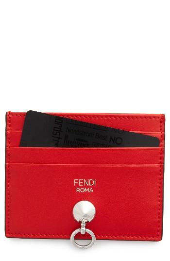 Women's Fendi Liberty Calfskin Card Case -
