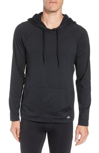 Men's Alo Conquer Hoodie - Black