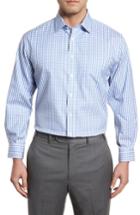 Men's Nordstrom Men's Shop Smartcare(tm) Classic Fit Check Dress Shirt 33 - Grey